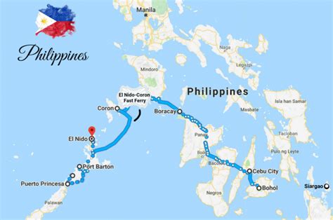 Manila, Philippines to Dublin, Ireland .